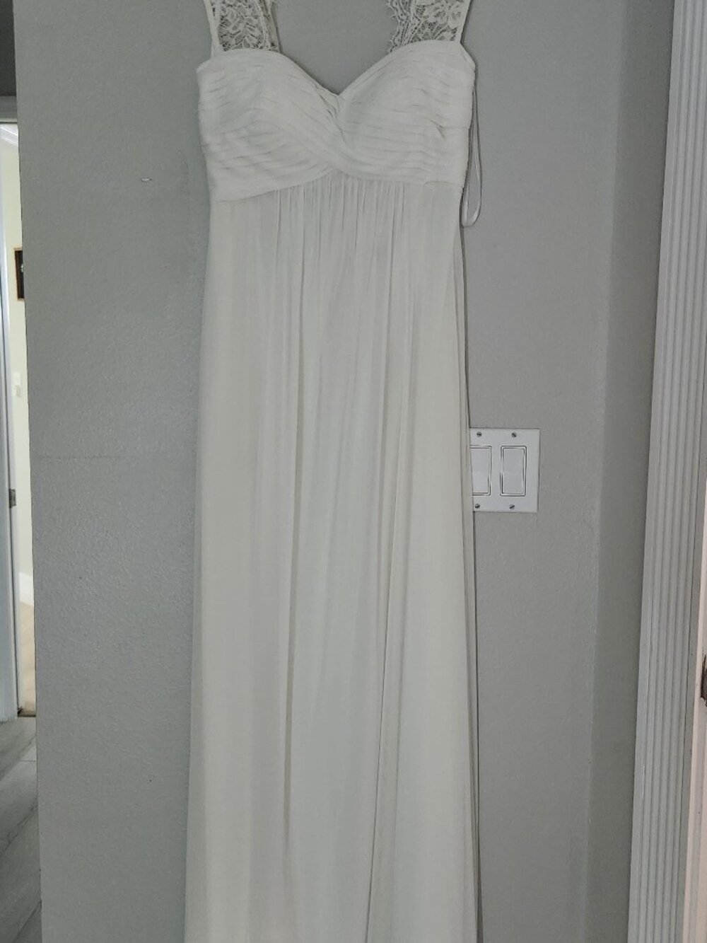 White maternity dress
